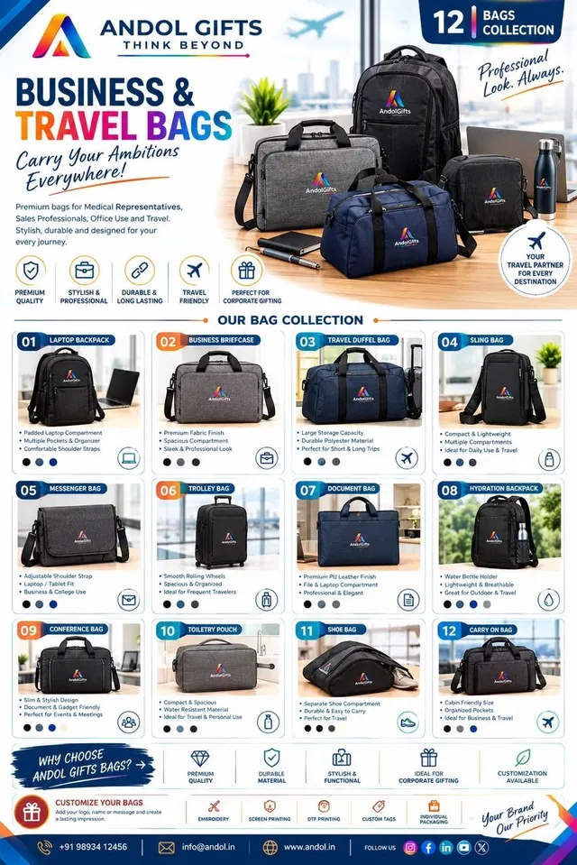 Business & Travel Bags catalogue page